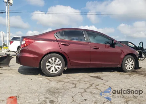 2012 Honda Civic Lx из США, поврежденный, VIN 2HGFB2F58CH604657